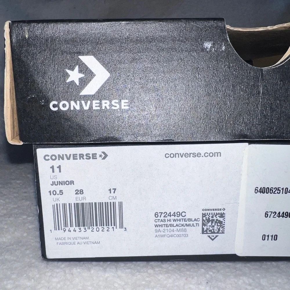 Converse Kids Chuck Taylor All Star Hi Top Jump Ball Sneaker | Size 11 | White |